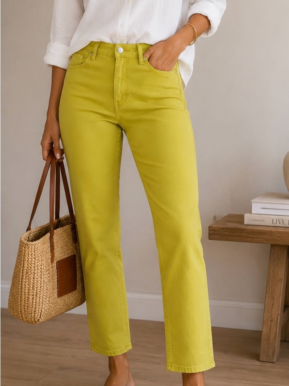 Karen Millen Stretch‎ High Rise Statement Pants Womens 6 Modern Minimalist Bold